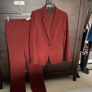 Ann Taylor Factory Brick Red Suit Set